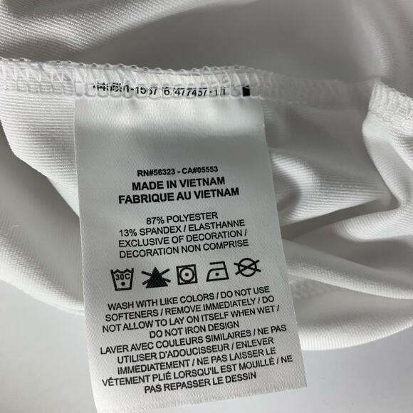 Nike Dri-Fit Mens Short Sleeve Golf Shirt White Size XL - Picture 13 of 13